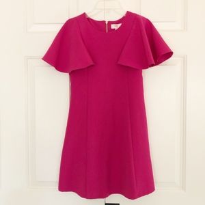 GB girls A line short ruffle sleeve dress hot pink
